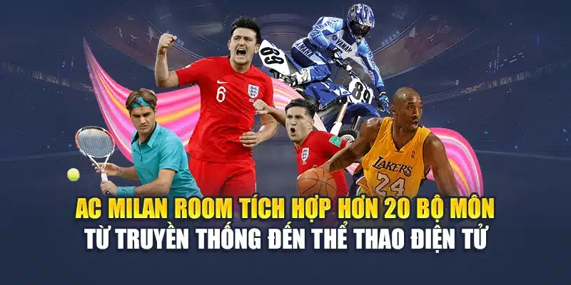 AC Milan Room tích hợp hơn 20 bộ môn từ truyền thống đến thể thao điện tử